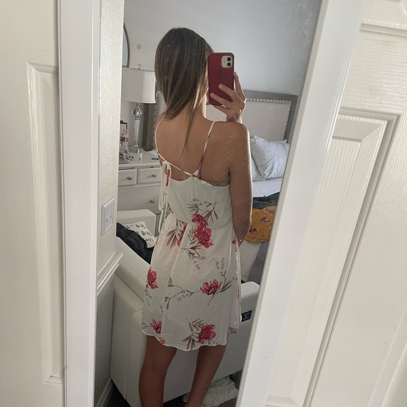 WHITE FLORAL DRESS - Picture 4 of 5